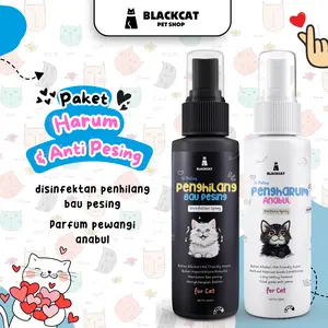 BLACKCAT Parfum Kucing Parfum Anjing Wangi Tahan Lama dan Melembutkan