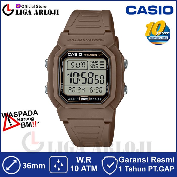 Gambar CASIO W-800H-5AVDF Jam Tangan Pria Digital Karet W800H W-800H-5A dari Liga.Arloji Kota Administrasi Jakarta Pusat Tokopedia