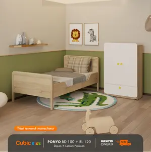 Cubic Set Kamar Anak / Paket Kamar Anak 8 / PONYO BL120 + PONYO BD 100