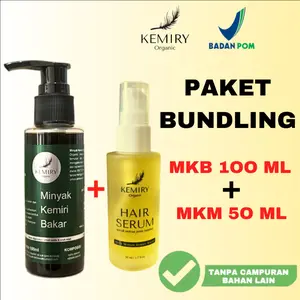 Kemiry Organic - Minyak Kemiri Penumbuh rambut rontok - Paket Bundling
