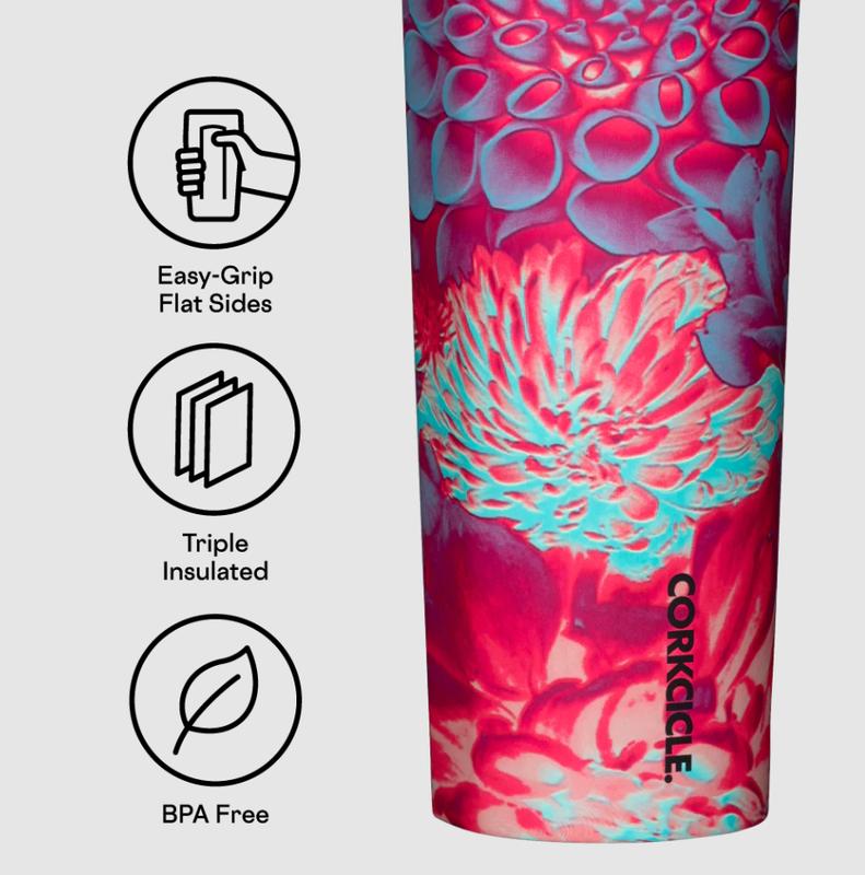 Corkcicle 32oz Sport Canteen Series A Dopamine Floral 2