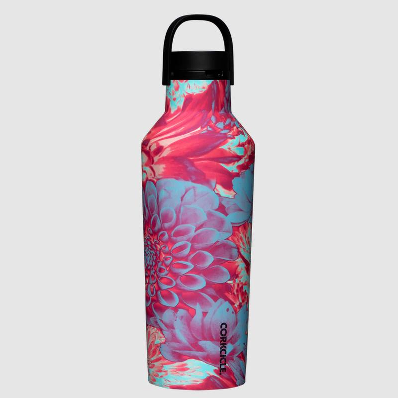 Corkcicle 32oz Sport Canteen Series A Dopamine Floral 0