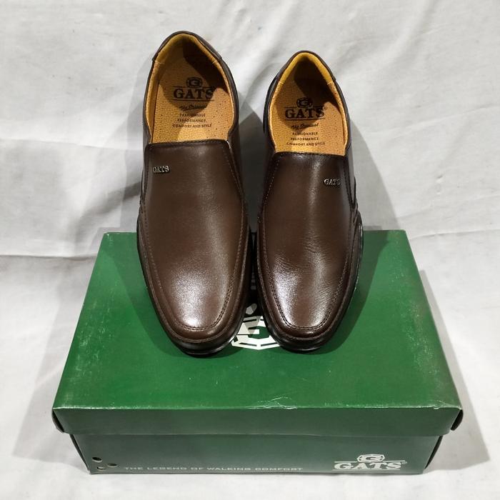 Gambar Sepatu kulit pantofel pria GATS GO 7101 COKLAT dari ICCONNEX Kota Bandung Tokopedia