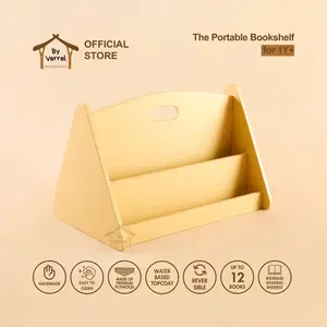 Portable Bookshelf [Premium] / Rak Buku Anak / Rak Buku Kayu Kecil