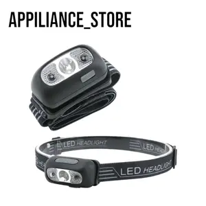 Senter Kepala Headlamp Sensor LED Waterproof Rechargeable IPX4 - A_S