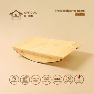 Wooden Mini Balance Board / Papan Keseimbangan Anak