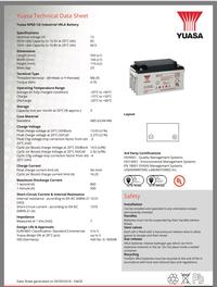 Gambar Baterai Aki Yuasa 12V 65AH NP65-12 Original - Unit dari TokoUPS Kota Administrasi Jakarta Pusat 5 Tokopedia