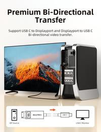 Gambar Kabel USB C to DisplayPort DP 4K 8K Converter Thunderbolt - Cabletime - CC20-1.8M dari XLink Surabaya Kota Surabaya 4 Tokopedia
