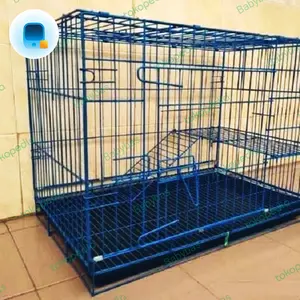 Kandang kucing dan lipat ukuran jumbo 90x50x60