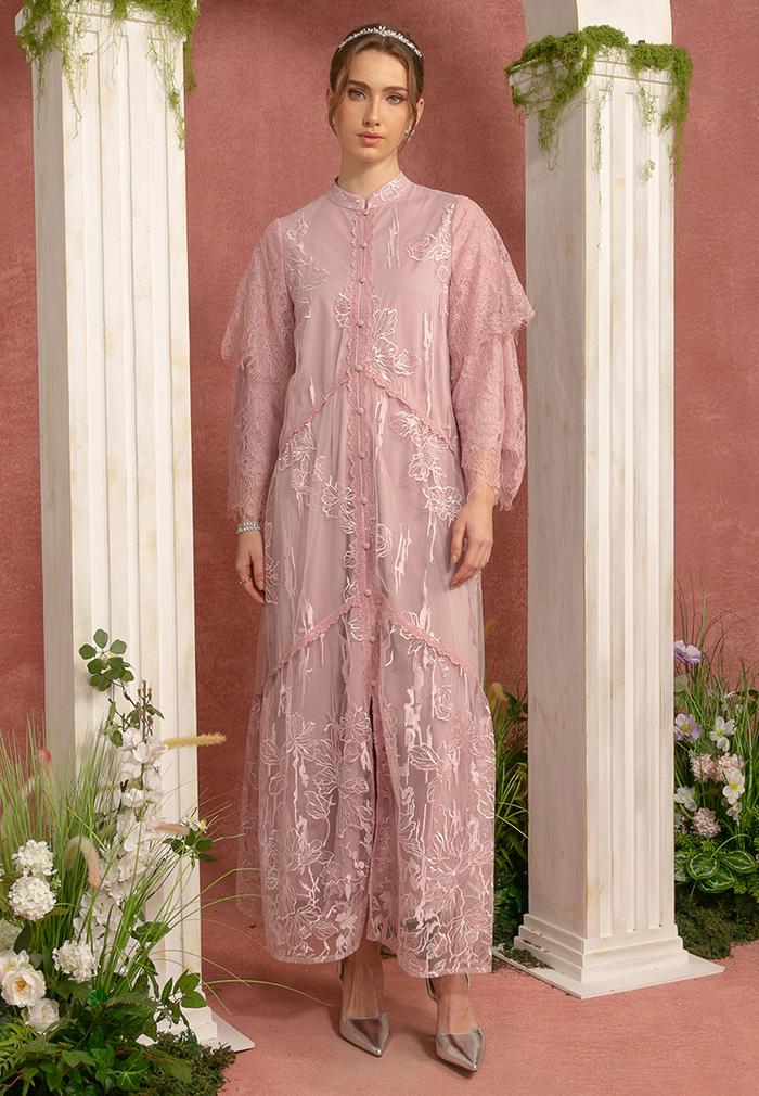 Jual Dress Wanita Zalia Lace Dress with Front Button mauve - Kota Tangerang  Selatan - Kimberlyliam | Tokopedia