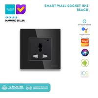 Gambar BARDI Smart Wall Socket Wifi UNI Black For Alexa GoogleHome Automation dari BARDI Smart Home Kota Administrasi Jakarta Utara 1 Tokopedia