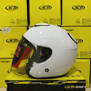 Helm Kyt Kyoto ACH Original White Gloss SNI Premium