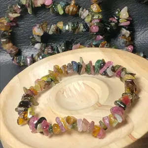 Gelang Mix Colour Tourmaline  Natural Chip 7x9 mm Top Grade