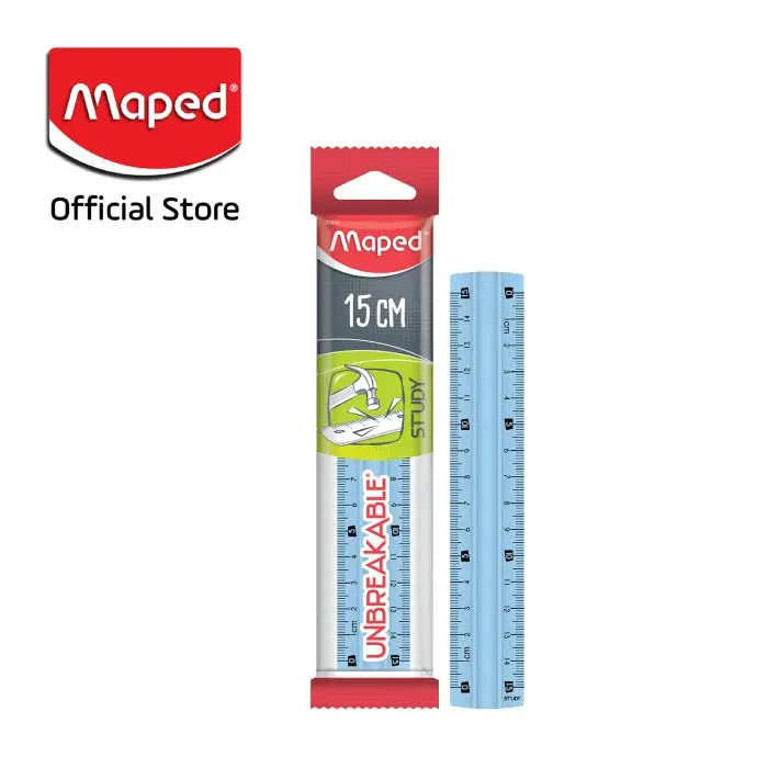Gambar Maped Penggaris Alat Tulis Perlengkapan Sekolah / Kebutuhan Kantor - Lentur T&F, 15 CM dari Maped Store Kota Administrasi Jakarta Timur 5 Tokopedia