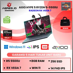 AXIOO HYPE 5 AMD RYZEN 5 5500 8GB 256GB W11PRO 14" FHD