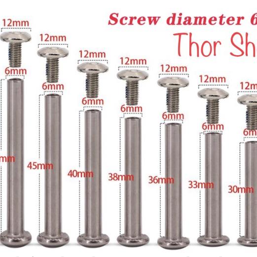 baut as roda koper axles diameter 6 mm - Shop | Tokopedia
