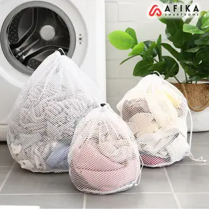 Tas Laundry Serut Jaring  Drawstring Bag Mesh