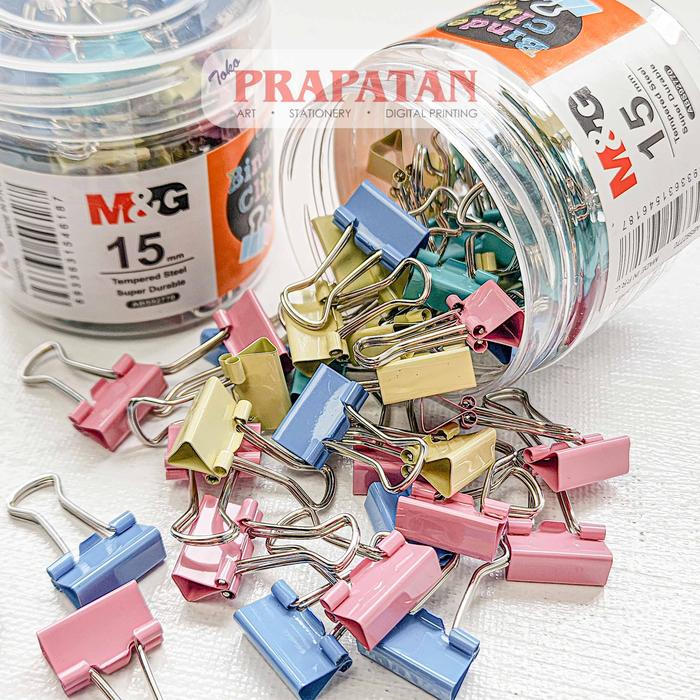 Gambar M&G Pastel Binder Clip ABS927 | Penjepit Kertas - 15MM dari Toko Prapatan_NEW Kota Administrasi Jakarta Timur 3 Tokopedia