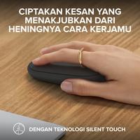 Gambar Logitech Mouse Pebble 2 M350s Wireless Bluetooth Slim Silent M350 S - Graphite dari Doran Authorized Store Kota Administrasi Jakarta Pusat 4 Tokopedia