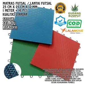 interlock lapangan futsal lantai 25cm x 25cm kualitas standar