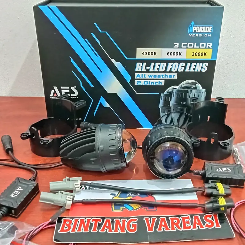 Lampu bumper led AES 3 WARNA ALL WEATHER AES 2 INCH lampu mobil ukuran 2 inch 2