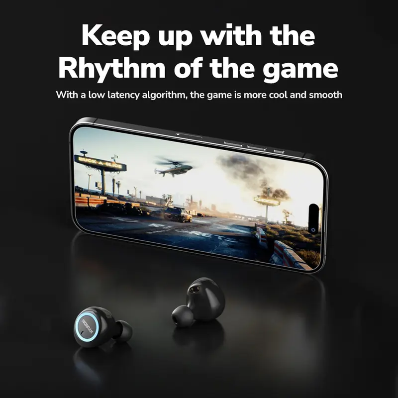 Hyundai T21 TWS True Wireless Earbuds Headset Bluetooth HiFi Earphone 4