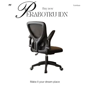 KURSI STAFF BANGKU KERJA BANGKU BELAJAR ANAK KURSI KARYAWAN - HITAM