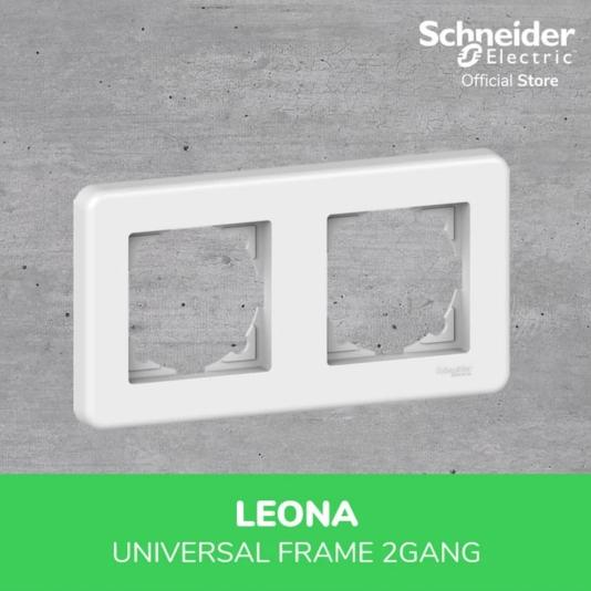 Gambar Frame 2 Gang Universal Putih LNA5800221 - Schneider Electric Leona dari Voltadigital12 Kota Yogyakarta Tokopedia