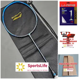RAKET BADMINTON LINING 3D CALIBAR 600 C COMBAT ORIGINAL