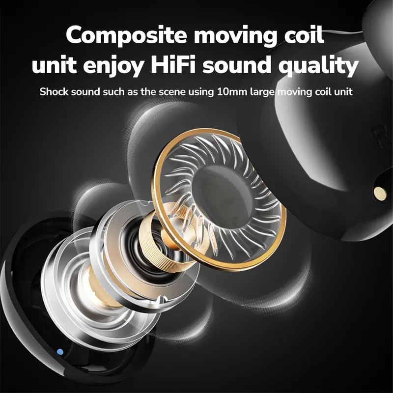 Hyundai T21 TWS True Wireless Earbuds Headset Bluetooth HiFi Earphone 3