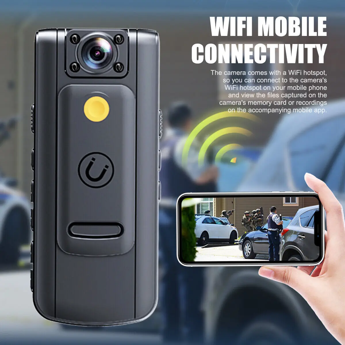 BODY CAM MINI CAMERA SPY CAMERA TERSEMBUNYI FULL HD 1080 ROTATING LENS