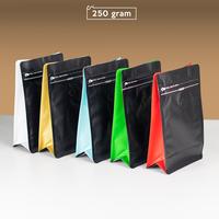 Gambar Flat Bottom Pouch - Kantung Biji Kopi 250g - Pacakging Kopi 250 gram - Putih dari Conalli Kota Administrasi Jakarta Barat 1 Tokopedia