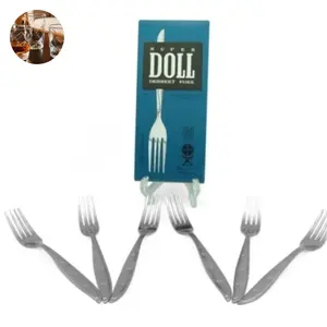 1 SET 6PCS GARPU MAKAN DOLL/GARPU STAINLESS/GARPU MAKAN/GARPU