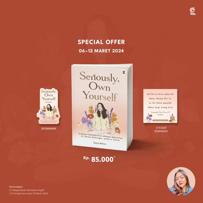 Gambar Buku Novel - Seriously, Own Yourself - Tania Milest - Bumi FIksi dari bumifiksijakarta Jakarta Selatan Tokopedia
