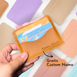 DOMPET KARTU AZALEA BAHAN KULIT SINTETIS - GRATIS UKIR NAMA
