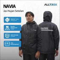 Gambar ALLTREK Jas Hujan NAVIA Taslan Raincoat Waterproof Outdoor - Black, M dari ALLTREK OUTDOOR GEAR Kota Administrasi Jakarta Barat 1 Tokopedia