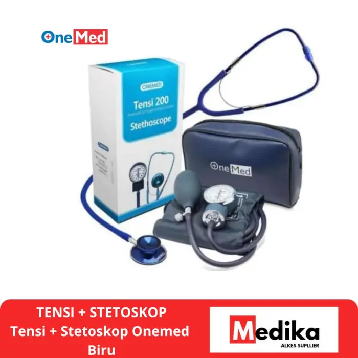 Gambar Tensi Aneroid dan Stetoskop Onemed Paket Nurse Kit dari Medika Alkes Suplier Kota Semarang 2 Tokopedia