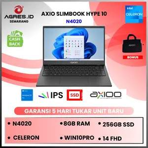 AXIOO SLIMBOOK HYPE 10 N4020 8GB 256GB WIN 10 PRO 14.0