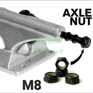 Axle Nut Skateboard M8 Baut Skateboard Washer Ring Mur Skateboard