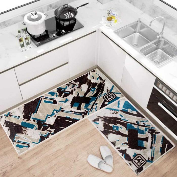 Gambar YUME Paket Dapur Motif Abstract 40x60 + 50x120cm dari AmoreCollections Kota Surabaya Tokopedia