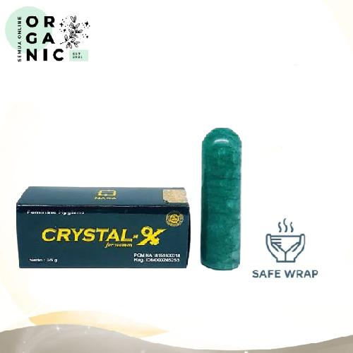 Crystal X Original NASA BPOM Bisa Scan Barcode - Kemasan Baru dengan Hologram Gold Panjang & Alamat Lengkap RT RW - PT NATURAL NUSANTARA