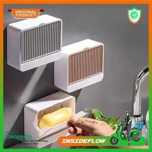 Tempat Sabun Kamar Mandi Tempel Dinding Tempel Drain Box Soap