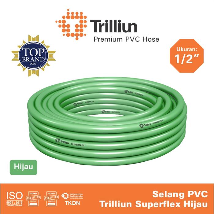 Gambar Selang Air PVC Trilliun Superflex 1/2" Inch - 5 Meter - Biru dari Trilliun Kab. Pasuruan 5 Tokopedia