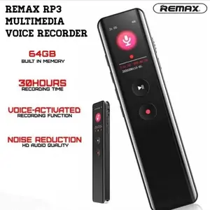 voice recorder remax rp3/ perekam suara digital, mp3 clear jernih 16gb 64gb