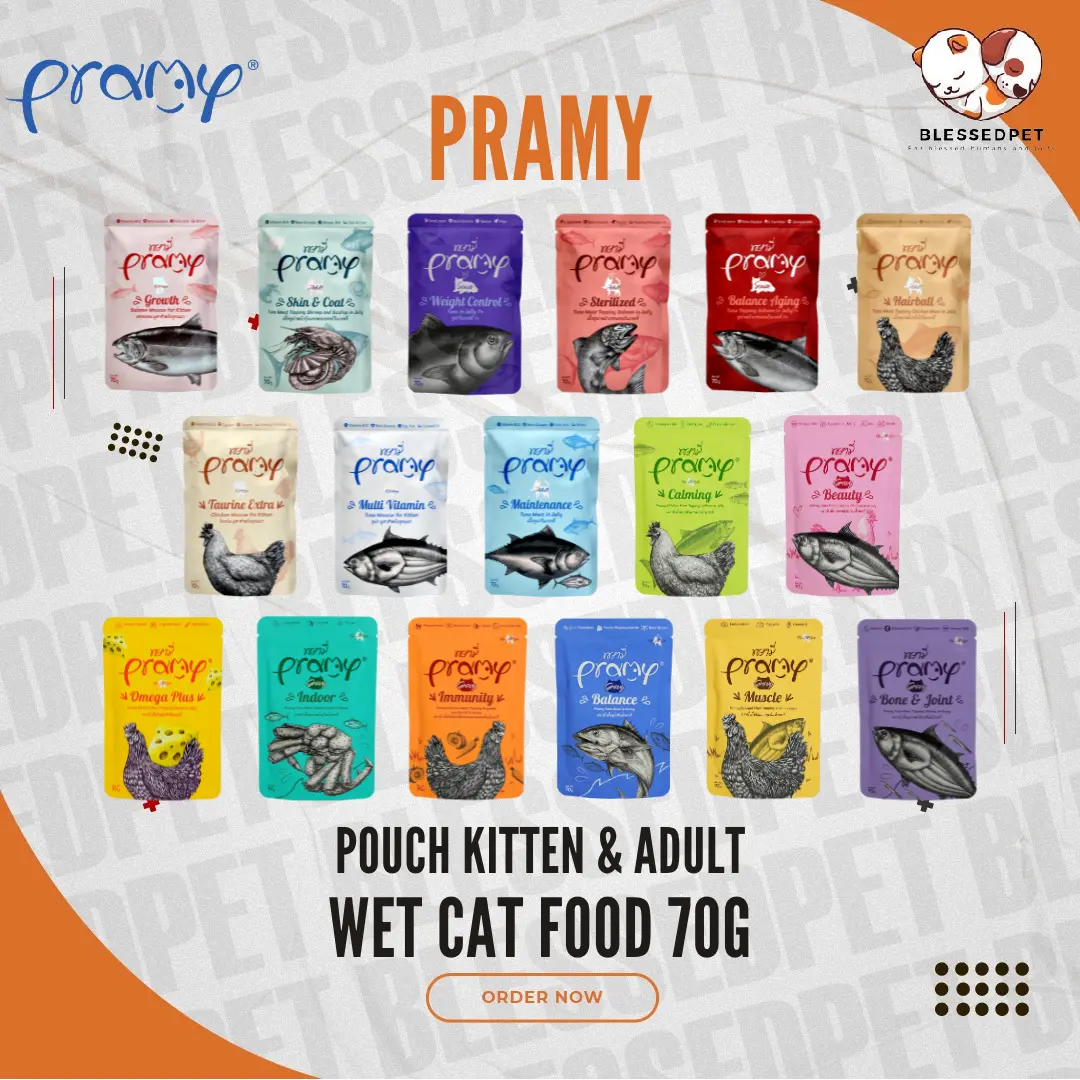 PRAMY Pouch Makanan Kucing Basah 70gr All Varian