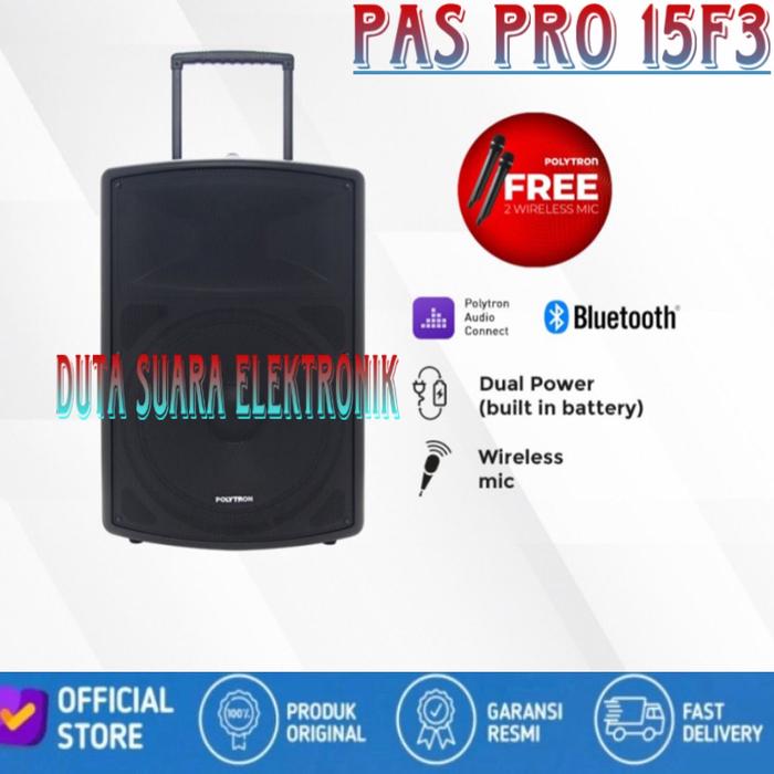 Gambar Speaker POLYTRON PAS PRO 15F3 15 inch dilengkapi FM RADIO - TANPA BUBBLEWRA dari Duta suara elektronik. Kota Administrasi Jakarta Barat Tokopedia