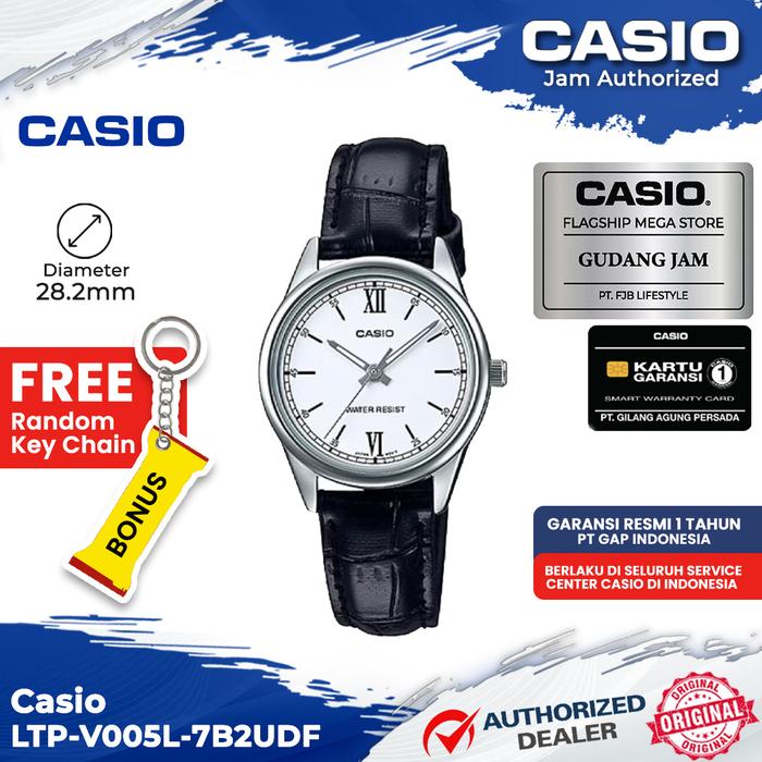 Gambar Casio Original LTP-V005L-7B2UDF Jam Tangan Wanita Analog Leather White dari Cerita Bandung Official Kota Bandung Tokopedia