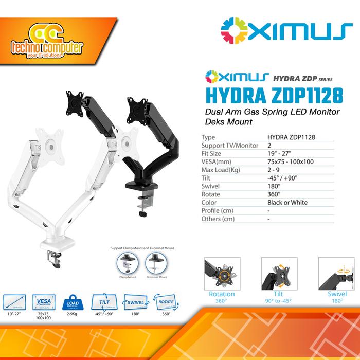Gambar Bracket Monitor TV 19-34inch OXIMUS HYDRA ZDP1128 Dual Monitor dari Techno Computer Bali Kota Denpasar Tokopedia