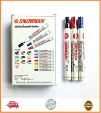 Gambar SPIDOL SNOWMAN WHITE BOARD MAKER HITAM BG 12 dari Lavande-Grosir Kota Administrasi Jakarta Utara 1 Tokopedia