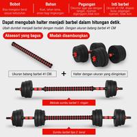 Gambar Dumbbell Barbel set peralatan fitness 10 kg bisa Tiang Angkat - 10KG dari eBuy Indonesia Kab. Tangerang 5 Tokopedia